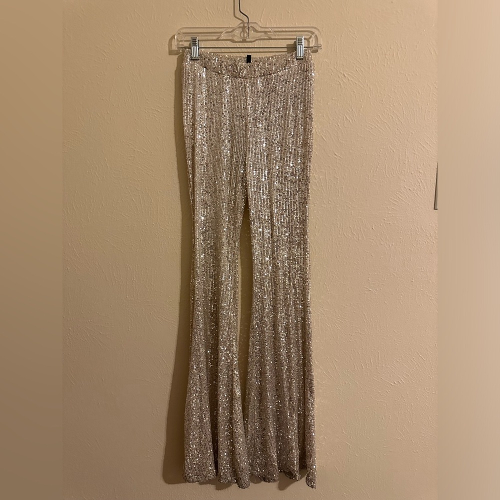 BLANC Sequins Pants 🤍✨🪩 - Picture 2 of 6
